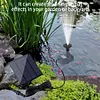1.4W Solar Adjustable Fountain Pump with 7 Nozzles Solar Panel Kit for Bird Bath