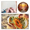 29x29cm DIY Cotton Embroidery Kit with Embroidery Hoop Pre-Printed Pattern Needlework Handmade Landscape Hand Stitch Kit for Craft Lover Gift