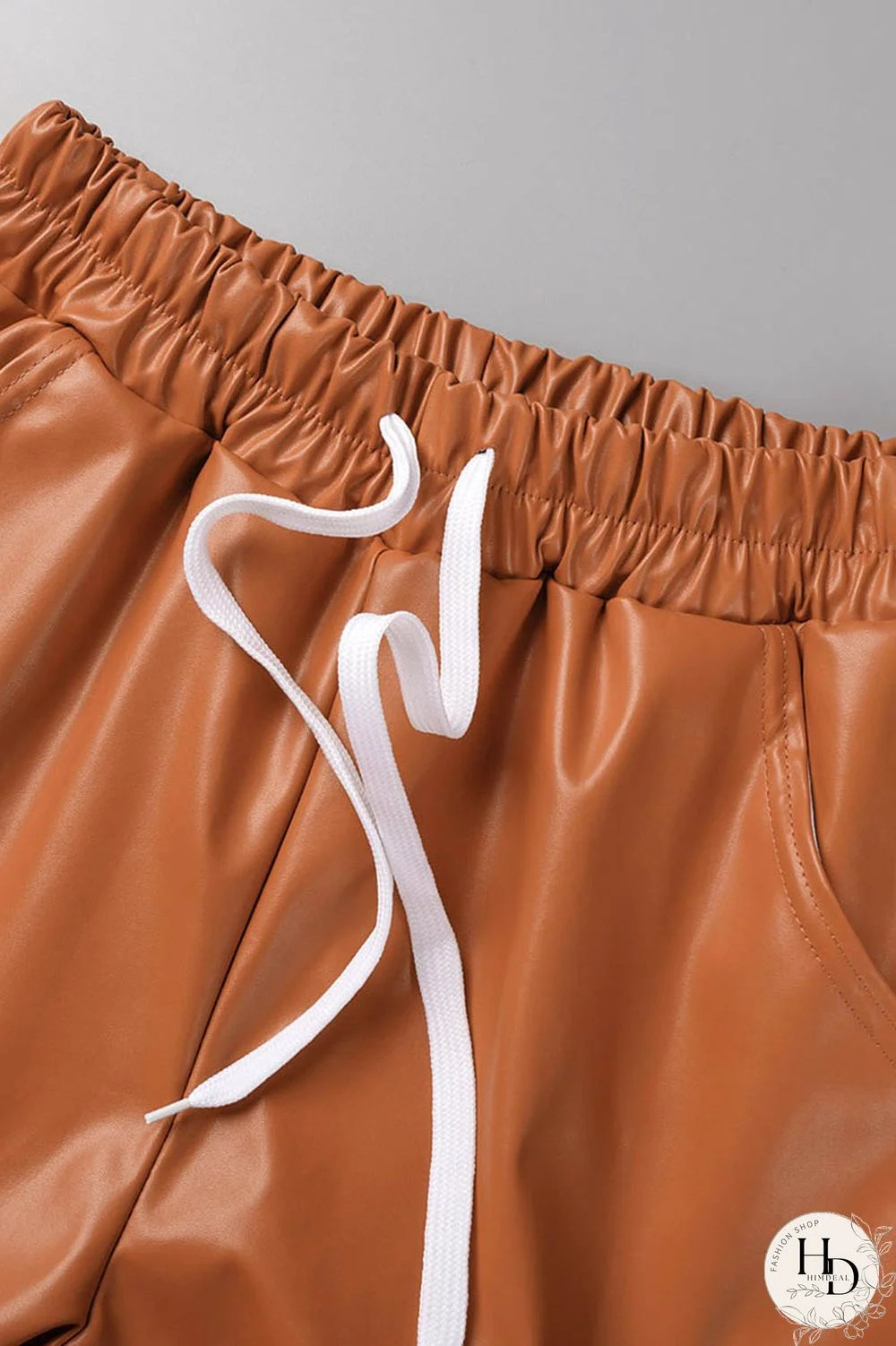 Yellow Sexy Solid Patchwork Regular High Waist Conventional Solid Color Shorts