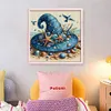 Beach Witch Hat-14CT Stamped Cross Stitch 40*40cm