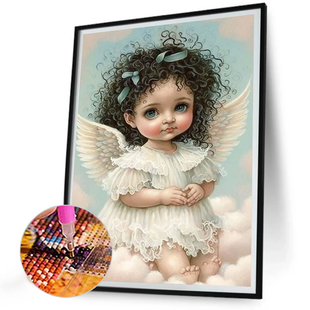 Diamond Painting - Full Round Drill - Angel Child(Canvas|30*40cm)