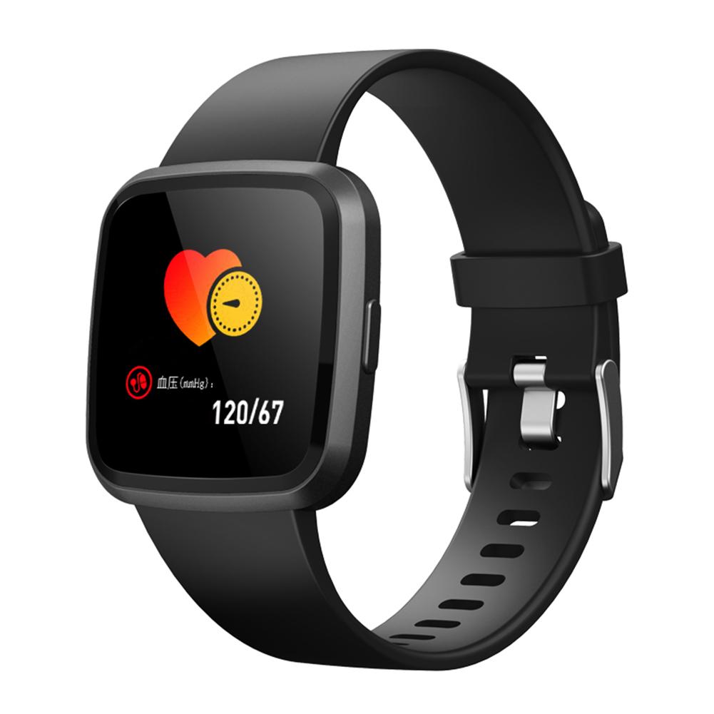 

V12C Touch Screen Smart Bracelet Heart Rate Monitor IP68 Wristband (Black), 501 Original