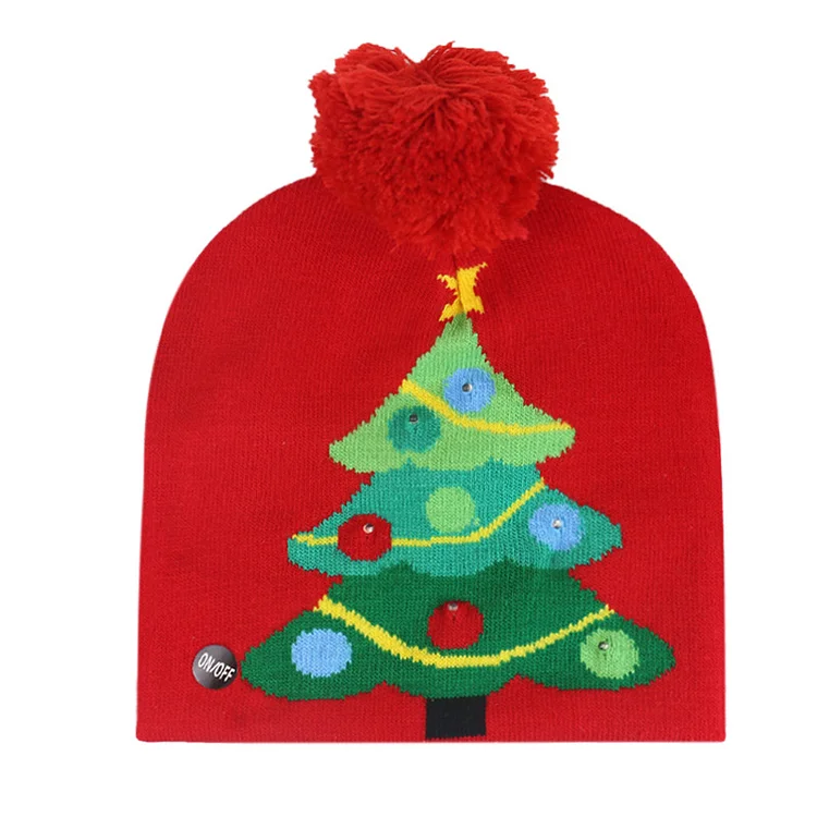 Comstylish Christmas Tree Knitted Hat