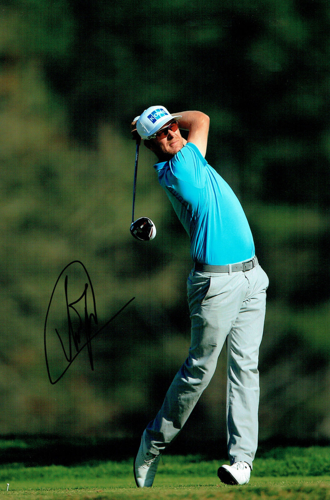 Mikko ILLONEN 12x8 Photo Poster painting Signed Autograph Finnish GOLFER AFTAL COA