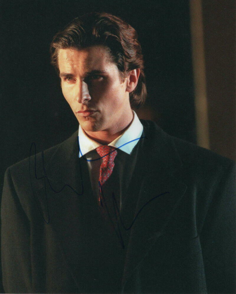 CHRISTIAN BALE SIGNED AUTOGRAPH 8X10 Photo Poster painting - SEXY AMERICAN PSYCHO STAR, BATMAN