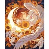 Sonnenblume Engel 5d DIY quadratische Diamant Kunst Malerei Sets für Wohnkultur 45x55cm