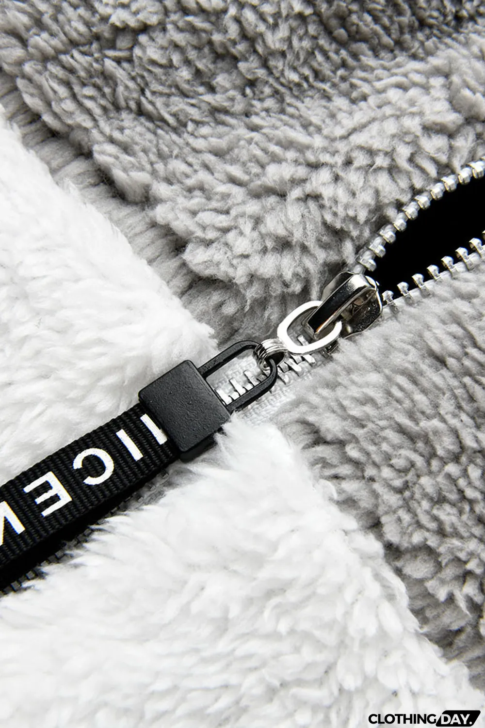 Black Fashion Casual Patchwork Zipper Hooded Collar Plus Size Overcoat