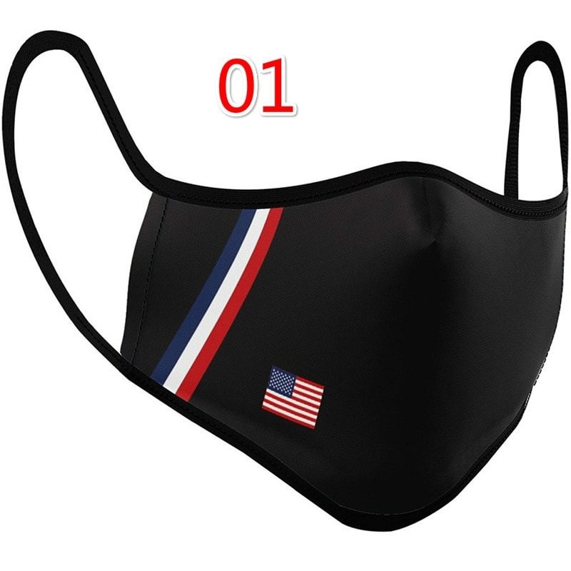 Respirator, Dustproof And Protective, Printed Cotton Mask, Washable / [viawink] /