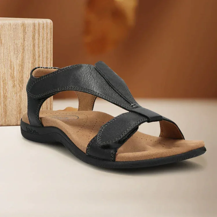 Platform Wedge Velcro Strap Sandals - tree - Codlins