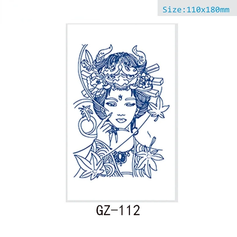 Net Red Herbal Juice Semi-permanent Waterproof Sweat-proof Tattoo Masking Scar Tattoo Sticker Herbal Juice Tattoo Sticker