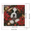 (40*40cm)Xmas Dog - Square Partial AB Drill Diamond Painting