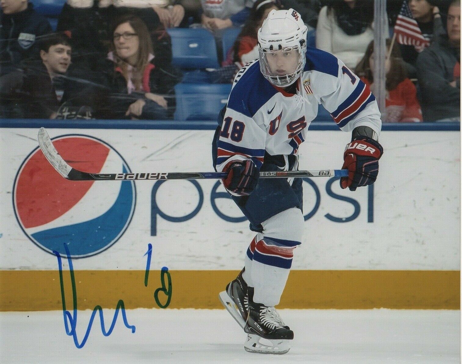 Team USA Oliver Wahlstrom Signed Autographed 8x10 Photo Poster painting COA #9