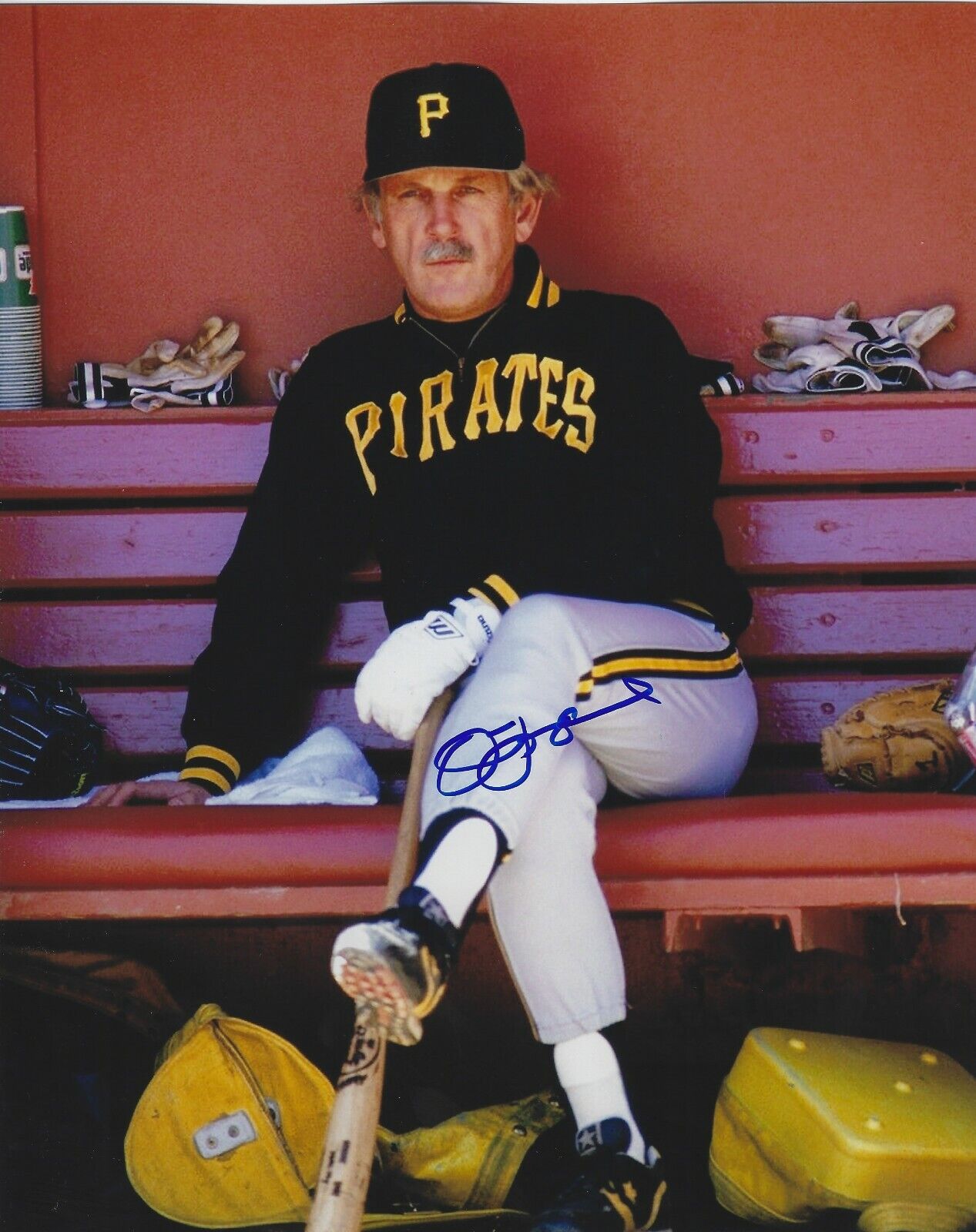 Autographed 8x10 JIM LEYLAND Pittsburgh Pirates Photo Poster painting w/Show Ticket