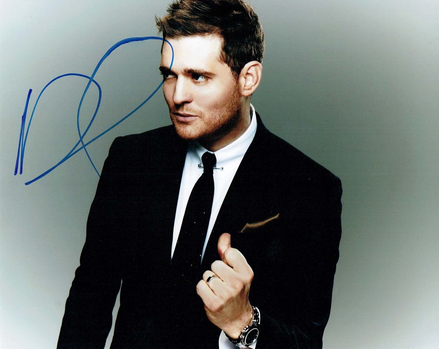 Michael BUBLE SIGNED Autograph 10x8 Music Photo Poster painting 1 AFTAL COA Canadian Singer