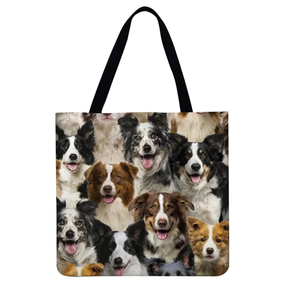 Linen Tote Bag - Dog