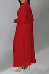 Women's Long Knit Solid Color Dual Pocket Cardigan