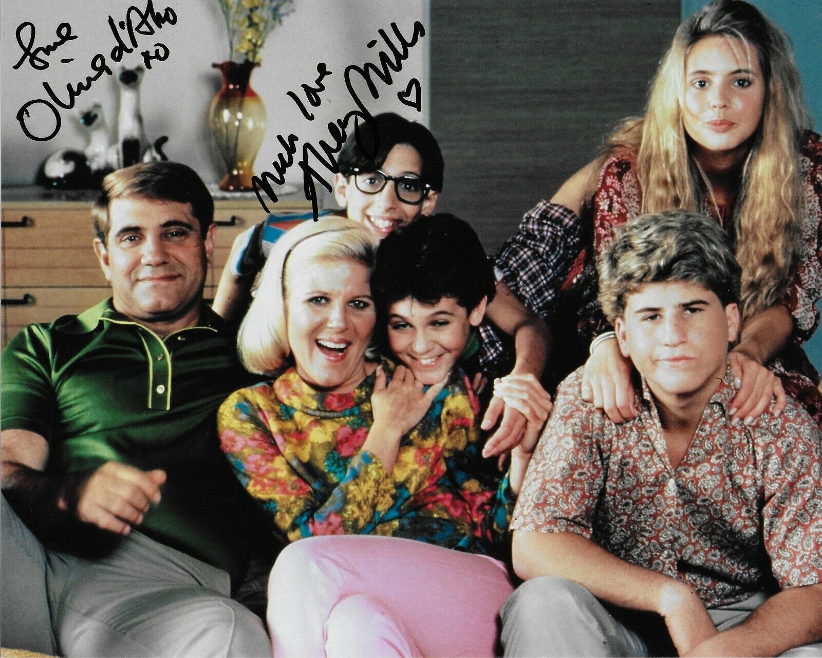 Alley Mills & Olivia d'Abo Wonder Years Original Autographed 8X10 Photo Poster painting