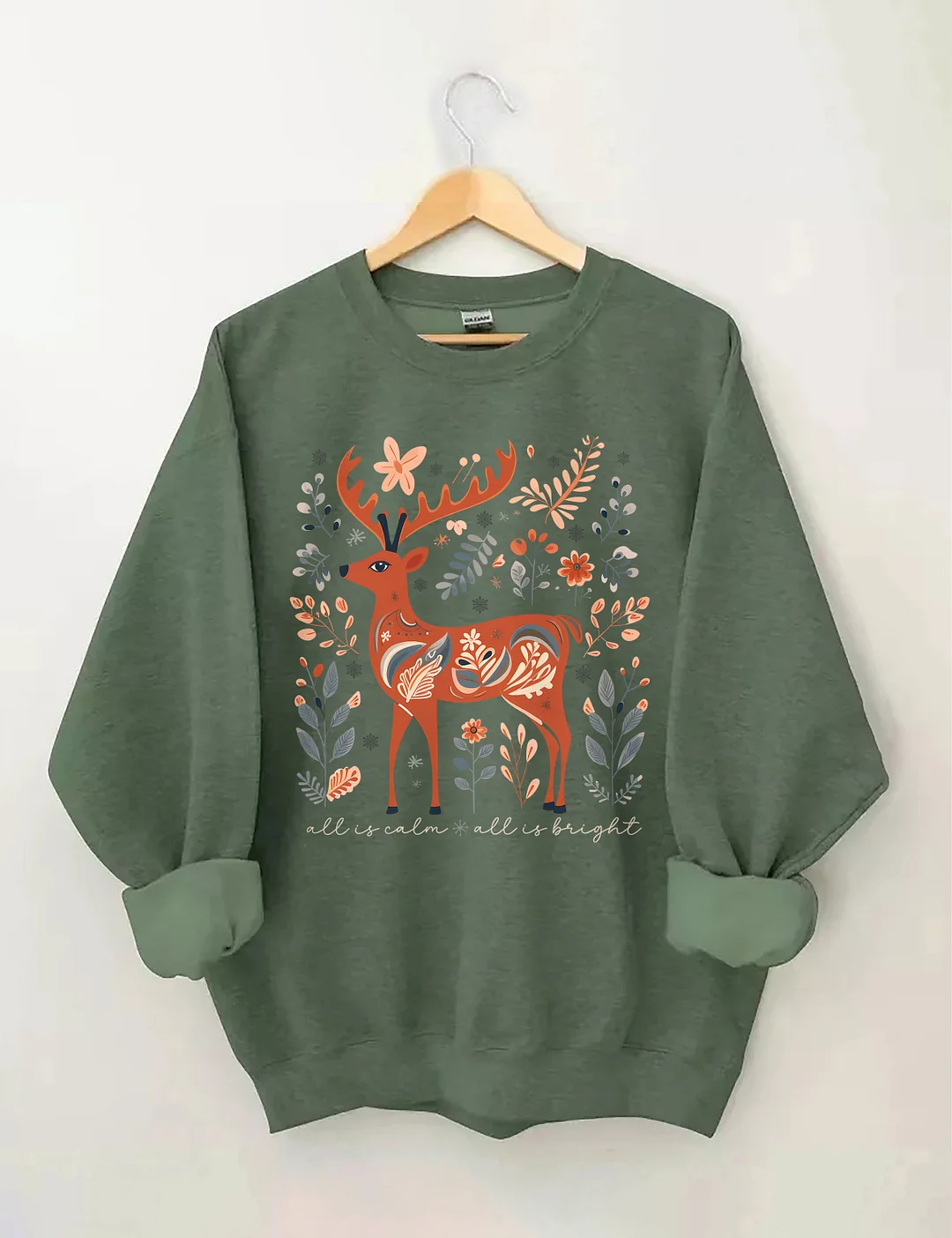 All Is Calm All Is Bright Sweatshirt