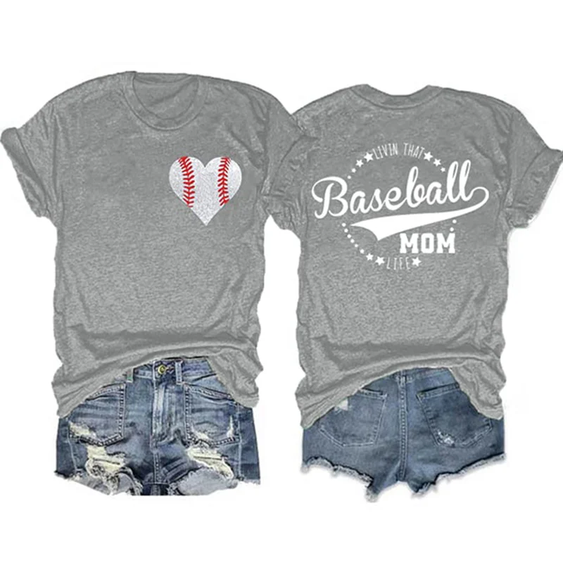 Women's Livin' That Baseball Mom Life T-Shirt