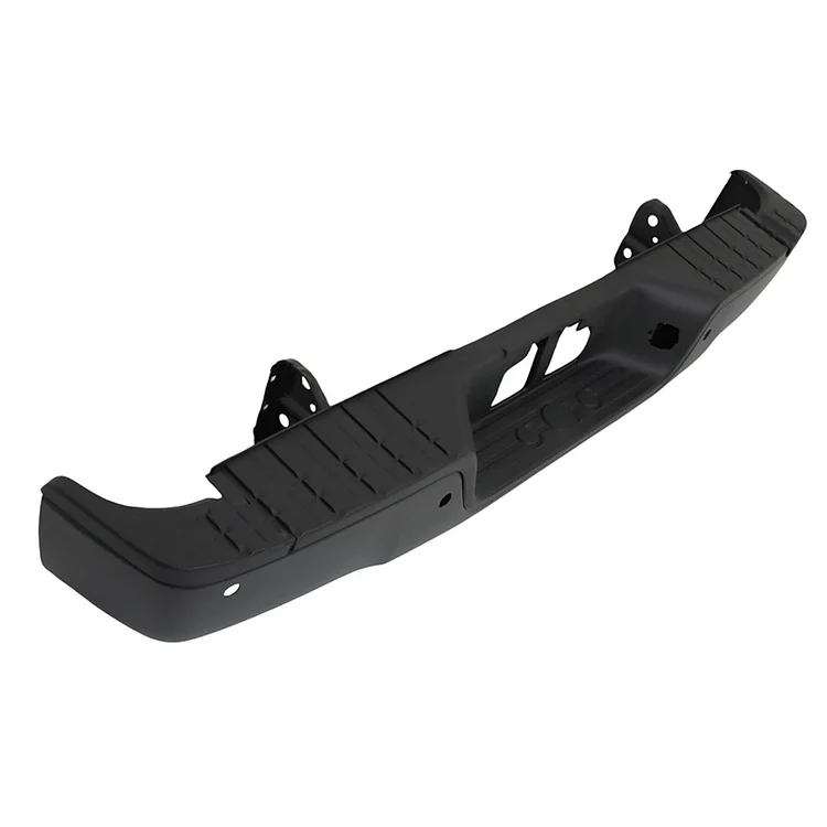 SEBLAFF Rear Step Bumper Assembly Black Steel with Park Sensor Holes Replacement for 2007-2013 Tundra TO1103118