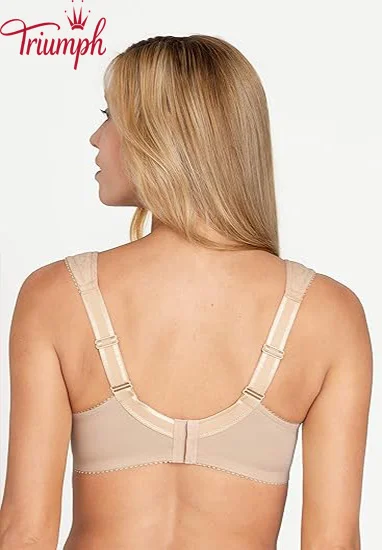 Triumph - Soutien com aro e suporte lateral em renda jacquard (3 pe&ccedil;as)