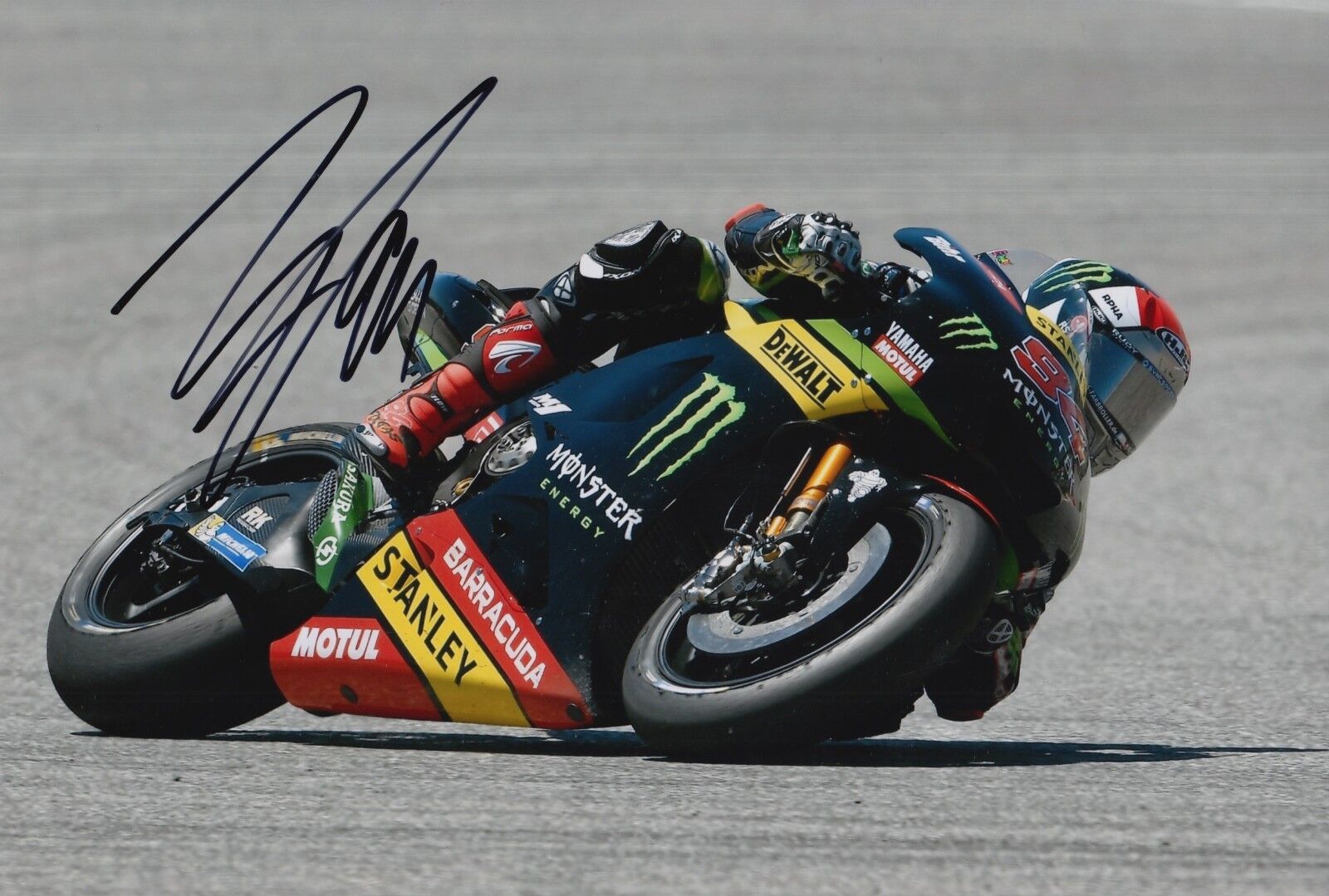 Jonas Folger Hand Signed Monster Yamaha Tech 3 12x8 Photo Poster painting 2017 MotoGP 6.