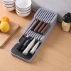 Small cutlery compact, drawer cutlery holder, kitchen drawer silverware organizer, spoon, fork and knife divider short