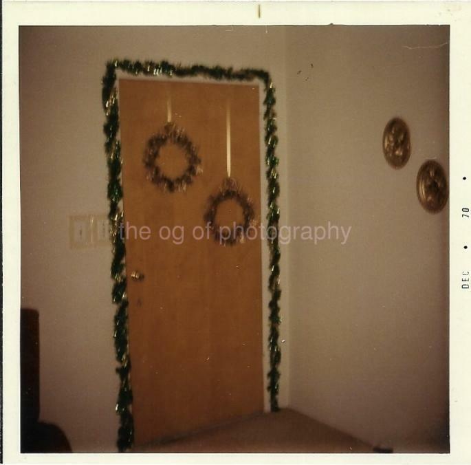 FOUND Photo Poster paintingGRAPH Color 1970′s CHRISTMAS DECORATIONS Original Snapshot 21 63 G