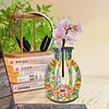 Vase Mandala En Bois-Ornement De Bricolage