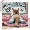 Diamond Painting-DIY Full Round Drill Cute Cat(40*40 CM)