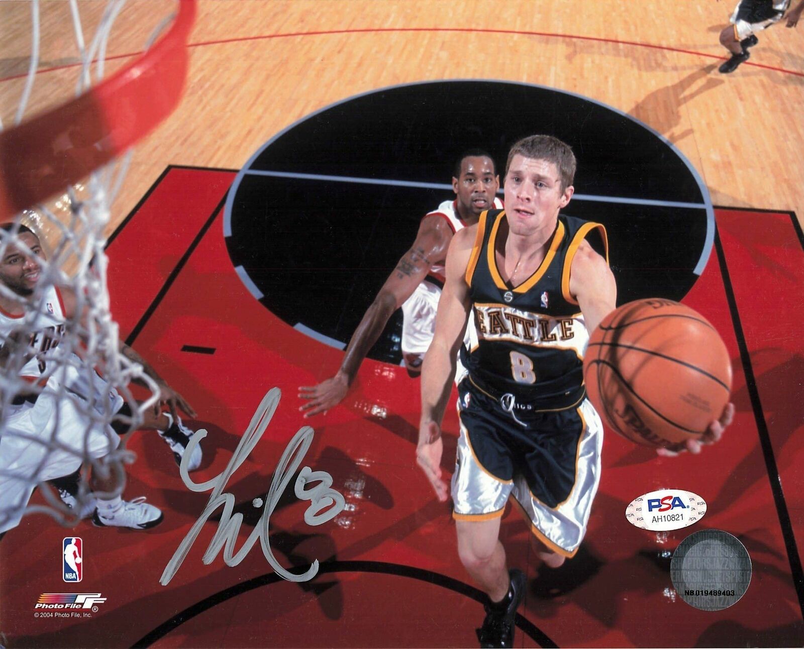 Luke Ridnour signed 8x10 Photo Poster painting PSA/DNA Seattle SuperSonics Autographed