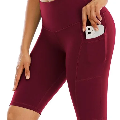 SVOKOR Sport Shorts Women High Waist Fitness Short Pants With Pockets Gym Running Yoga Leggings For Femal Panties