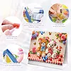 Little Bear 2027 DIY Diamond Painting Calendar Set with Special Shaped Partial Drill, 7.68x6.69 inch Monthly Flip Tabletop Calendar for Adults Beginners Home Office Decor Gift
