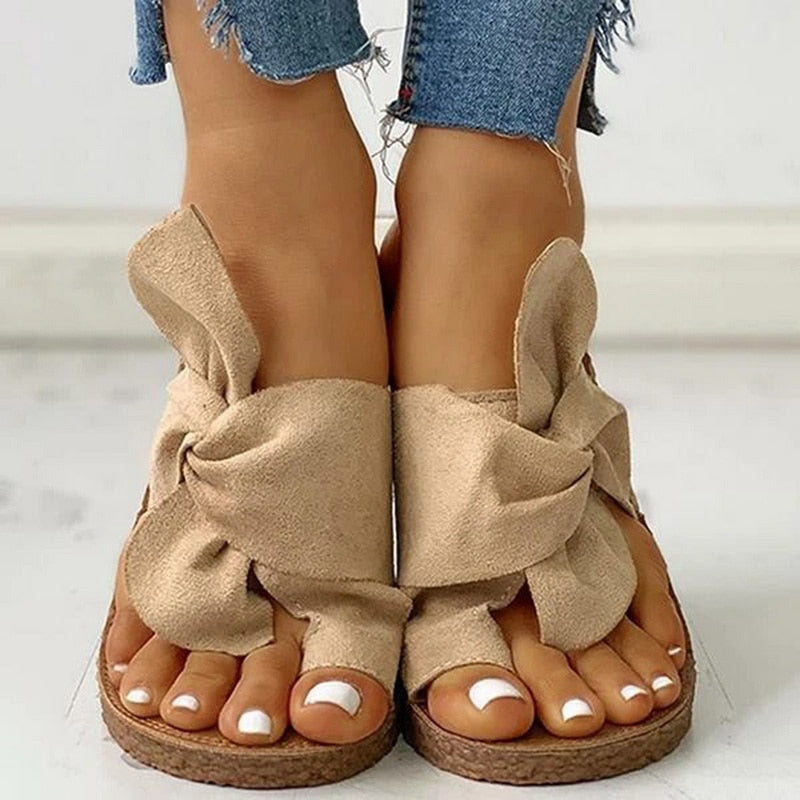 2022 Casual Sandals Women Wedges Sandals Ankle Buckle Open Toe Fish ...