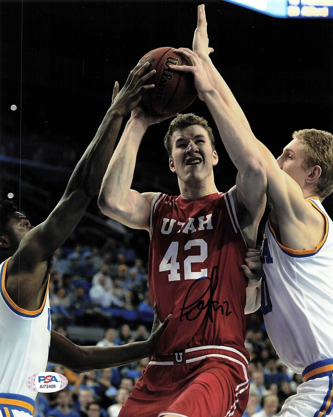 Jakob Poeltl signed 8x10 Photo Poster painting PSA/DNA Utah Utes Autographed