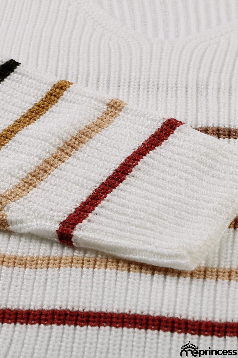 Multicolor Striped Knit Sweater