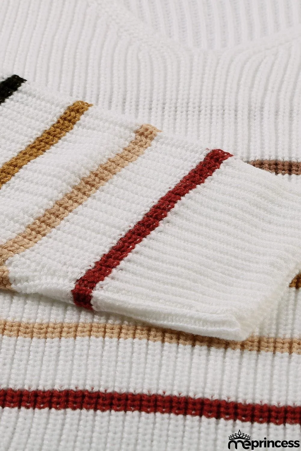 Multicolor Striped Knit Sweater