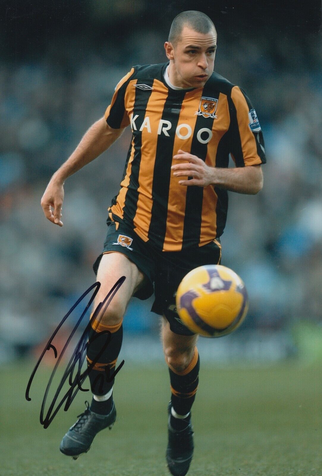 Dean Marney Hand Signed 12x8 Photo Poster painting - Hull City - Football Autograph 3.