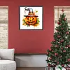 Halloween Pumpkin-Paint by Numbers Acrylic Paintingg 40*40CM(Watercolor)