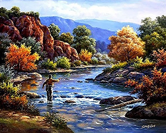 

Big Running River – Paint By Numbers - 40*50CM, 501 Original
