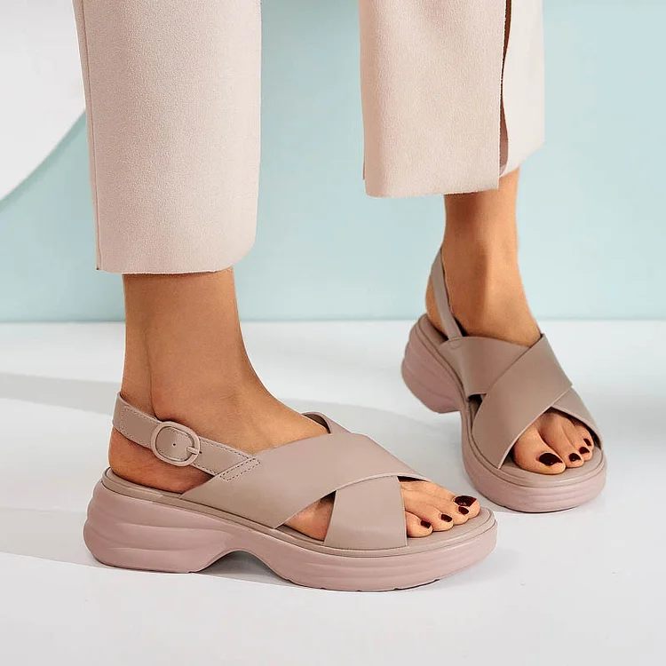 Casual Orthopedic Velcro Walking Wedge Toe Sandals SIKETU Stunahome.com