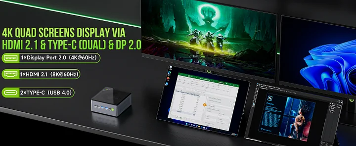 GMKtec AMD Ryzen 7 PRO 6850H Mini PC--NucBox M7 299.99