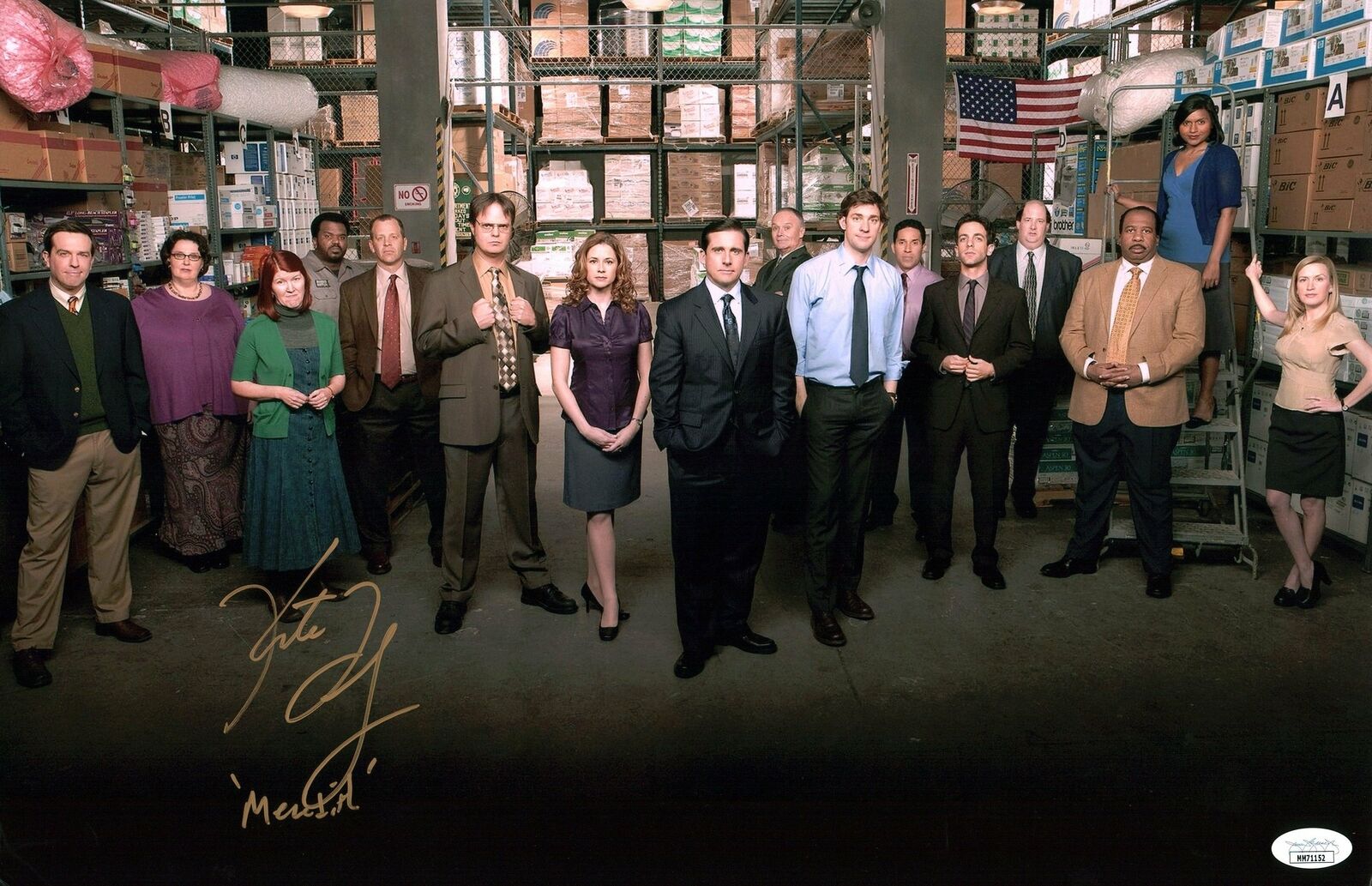 Kate Flannery Meredith The Office 11x17 Photo Poster painting Poster Signed Autograph JSA COA