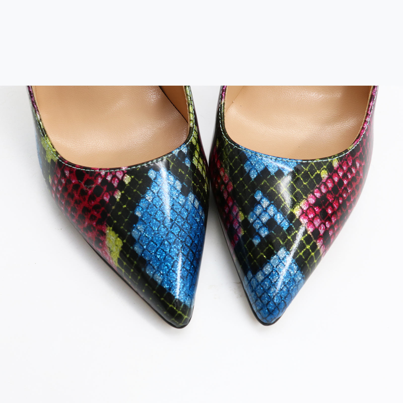 4.72" Mixcolor Fashion Heels Party Pumps-vocosishoes