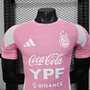 Joyfball 2025 Player Version Argentina pink Football Shirt 1:1 Thai Quality（The player version jersey is a bit tight, please pay attention to the size selection）