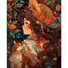 uk.everydayedeals (Limited Stock)Diamond Painting - Round AB Drills - Cat and Girl(45*55cm)