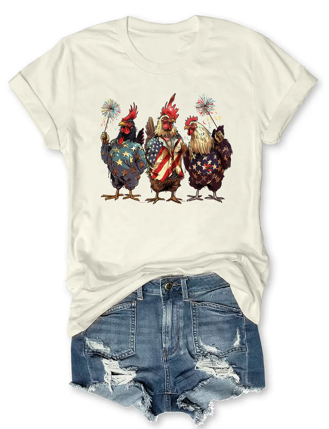 USA Chicken 4th Of July T-shirt