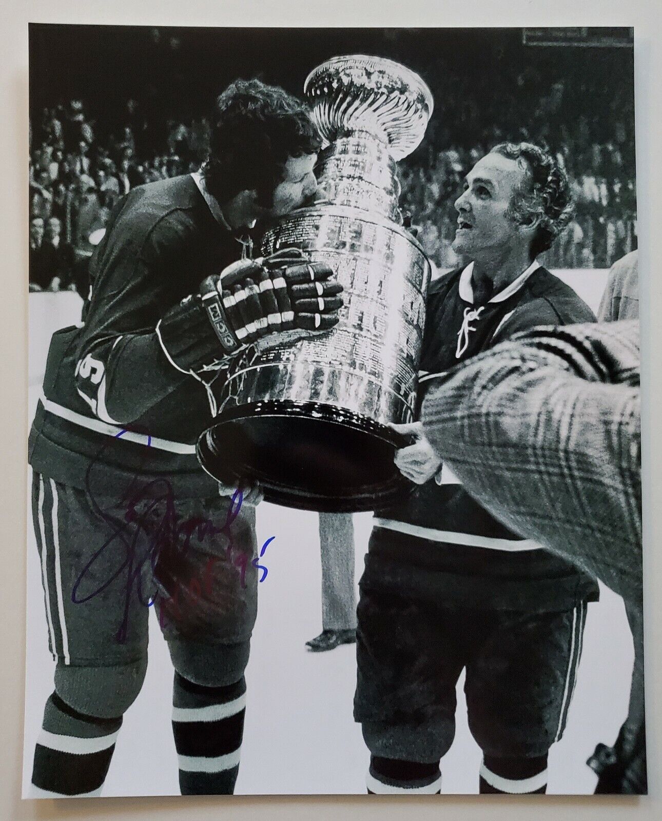 Larry Robinson Signed 8x10 Photo Poster painting Montreal Canadiens Hockey HOF NHL LEGEND RAD