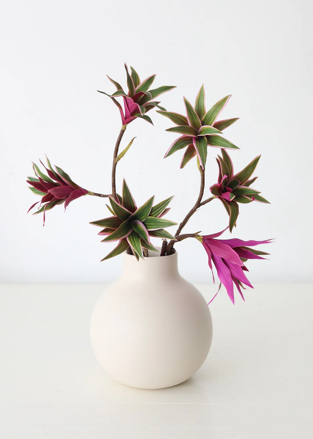 Fuchsia Green Fake Dracaena Succulent - 30"