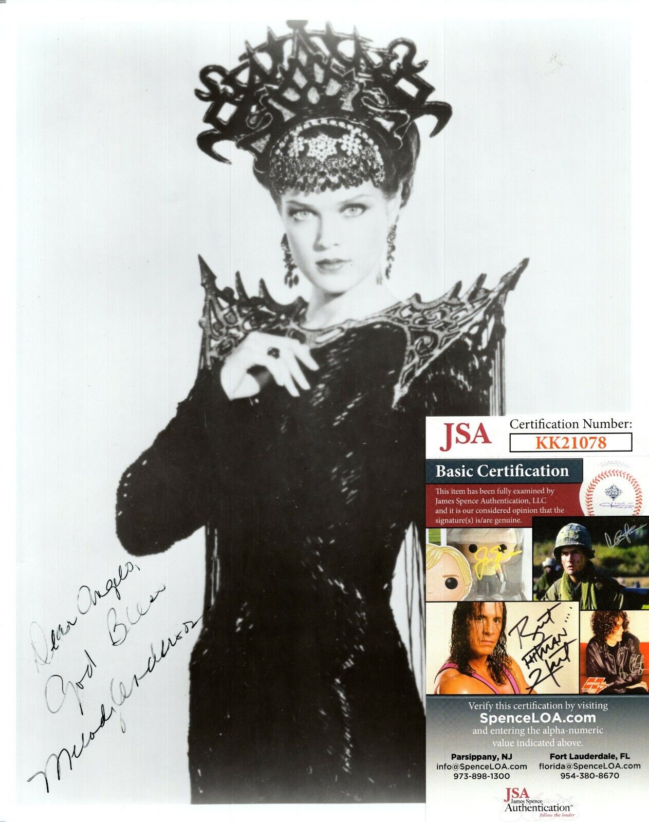 Melody Anderson Flash Gordon Actress Hand Signed Autograph 8x10 Photo Poster painting w/ JSA COA